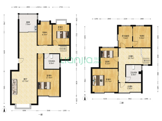 麒龙溪园 7室1厅2卫 205平方