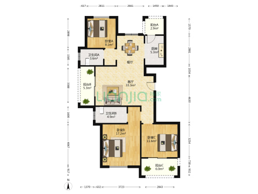 欣丰佳苑户型图