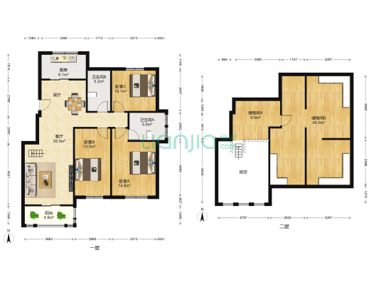 苏商御景湾五期 3室1厅2卫 123平方