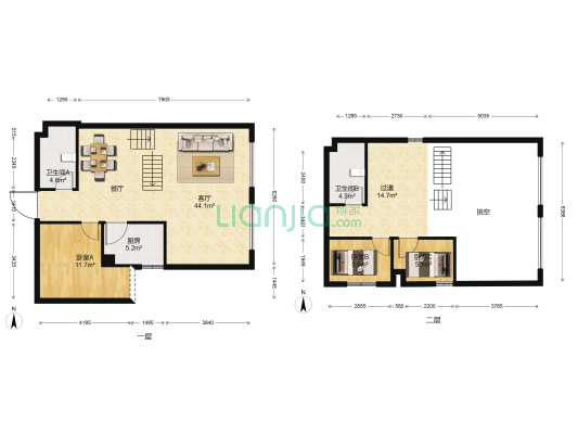 瑞鼎城二期 3室1厅2卫 121平方