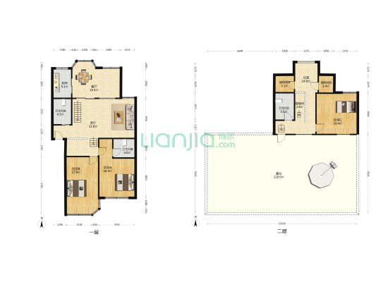 峙山西苑 3室2厅3卫 117平方