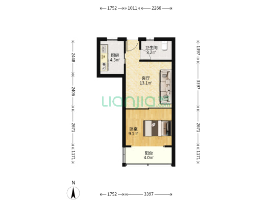 京浦小区82支弄 1室1厅1卫 41平方