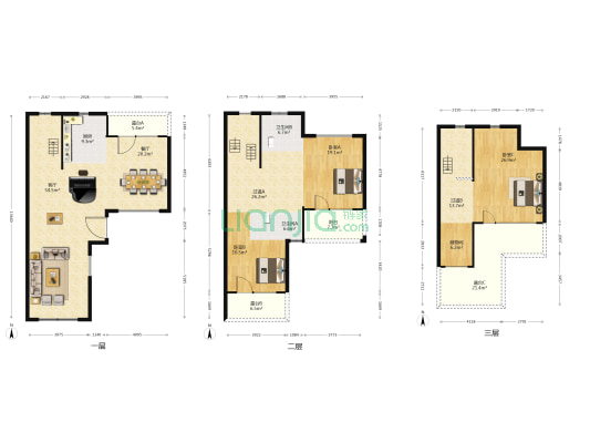亚隆它山郡 3室2厅2卫 257平方