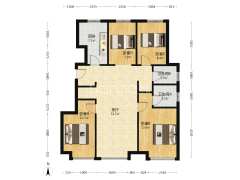 南北通透 视野好 一梯两户 无遮挡-涿州华远海蓝城二期户型图