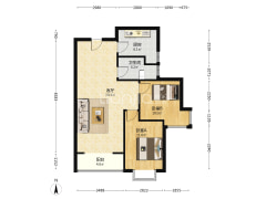 联合七号院全南两居华阳路 交通便捷，免费停车-涿州联合七号院户型图