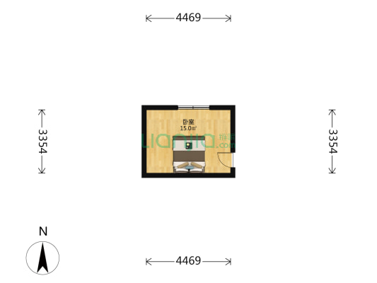 鸿源里 1室0厅0卫 19平方