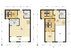 复式跃层，露台和挑空客厅，没有遮挡，楼层采光视野好-涿州高铁新干线户型图