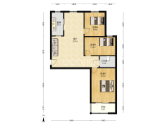 ：房本在手， 南北通透户型，新装修没住过-涿州紫荆小区商住楼户型图