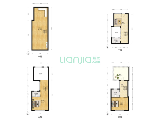 培星东岸 2室1厅3卫 140平方