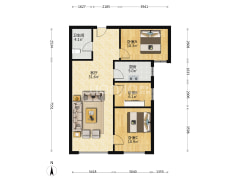 此房全南向，位置好，采光充足，看房方便,南向三居.-涿州高铁新干线户型图