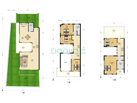 星河传说旗峰天下紫檀苑 5室2厅3卫 228平方