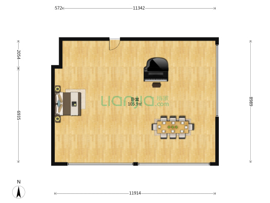 绿地·领海广场 1室0厅0卫 153平方