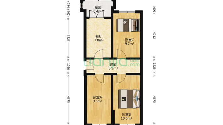 长立街二手房实景图