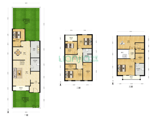 孔雀城二期祥园 6室2厅3卫 193平方