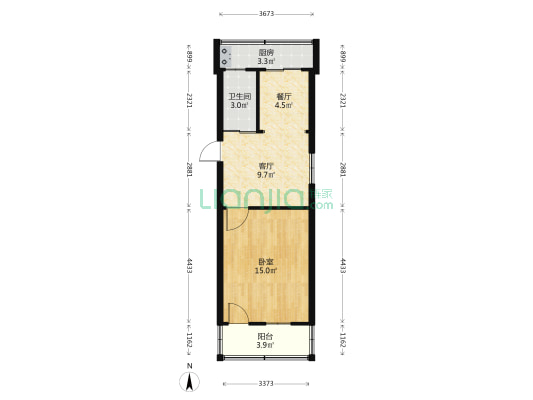 南府巷 1室2厅1卫 47平方