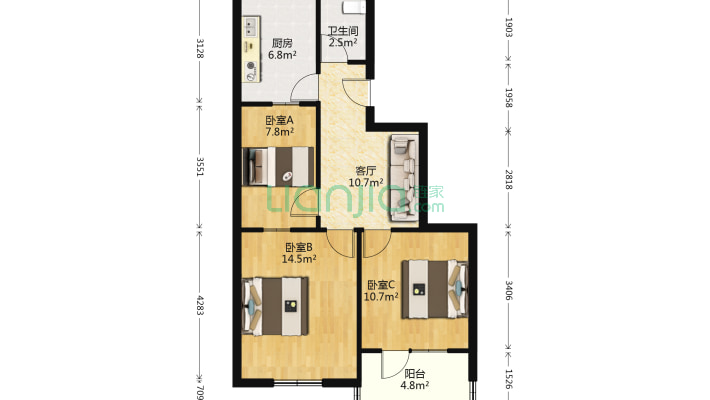 张店城中小区东南村二手房实景图