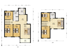 开发区物探局家属院多层住宅大跃层出售-涿州平安小区六号院户型图