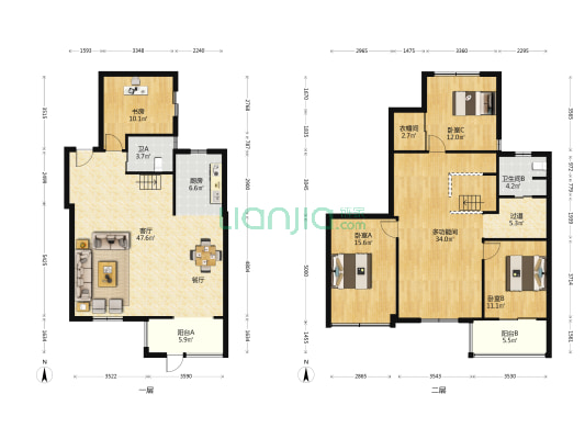 锦山府一期 5室1厅2卫 187平方