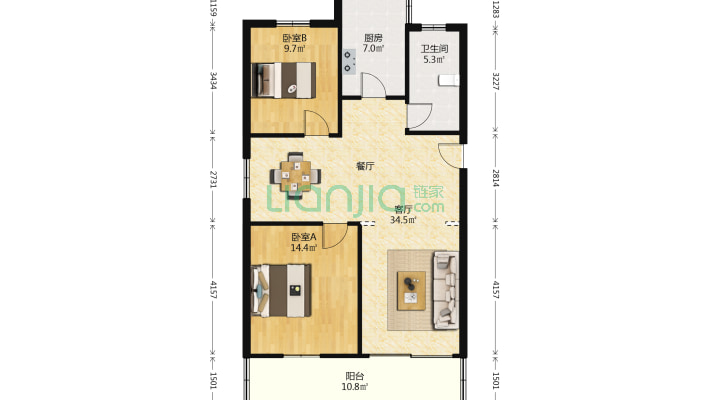 万盛花园二手房实景图