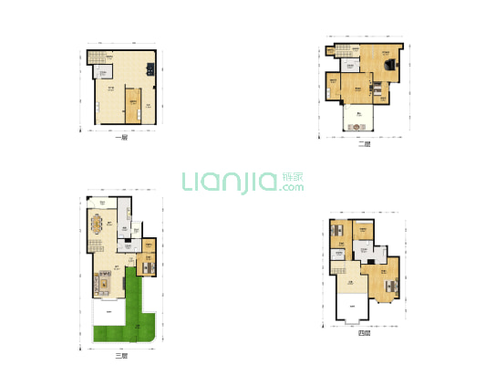 中粮祥云一期 4室2厅5卫 453平方