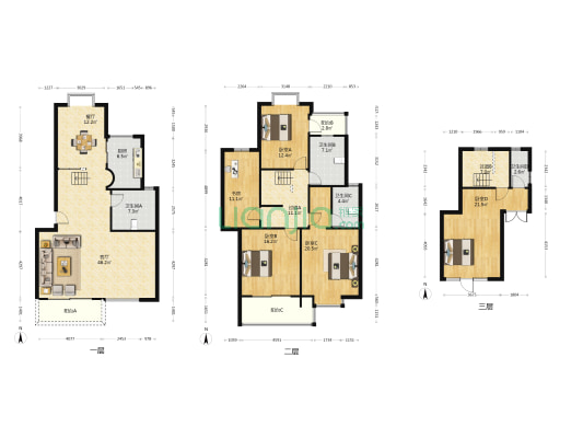 晨岛花苑 5室2厅4卫 261平方