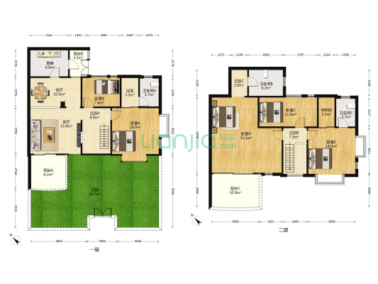华南碧桂园碧翠苑 5室2厅3卫 196平方