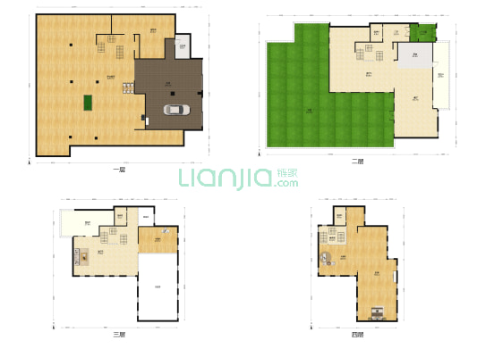 万科兰乔圣菲 4室3厅1卫 427平方