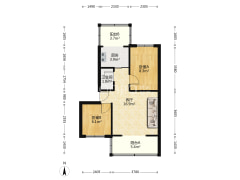 水电四局 南北两居室  房本满五年 园林社区-涿州范阳水电小区户型图