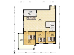 范阳路 朝阳路 政法街 华泰豪庭 大三居精装税费低-涿州华泰豪庭户型图