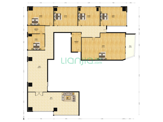 金辉大厦 6室1厅0卫 306平方