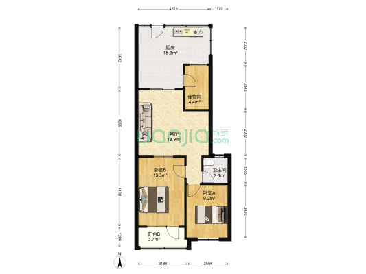 银隆花苑 2室1厅1卫 71平方