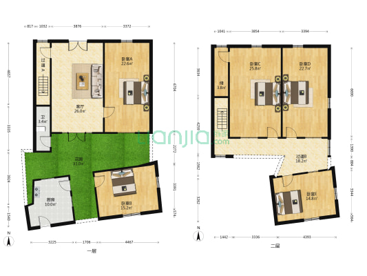 下街路 5室1厅1卫 195平方