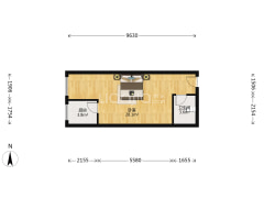 弘德缘 一居室 好楼层 配 合贷款-涿州弘德缘户型图