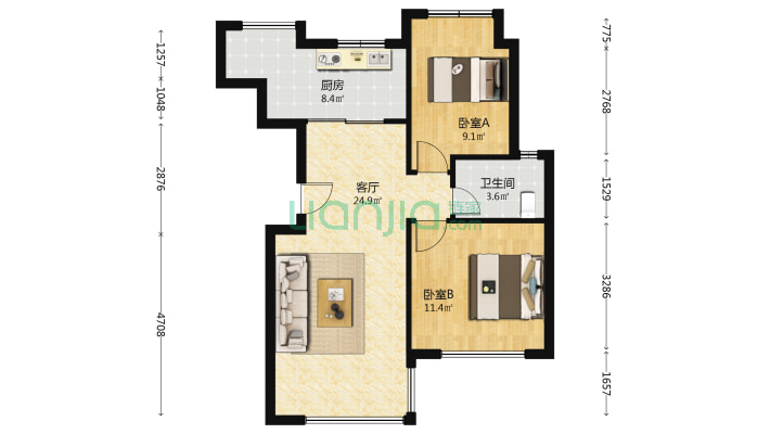 翰林美居二手房实景图