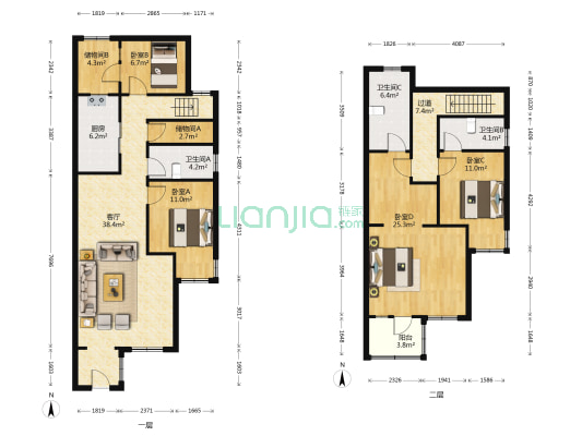 路劲阳光城9号地 4室1厅3卫 126平方