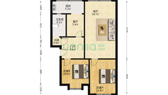 德阳广汉基地社区二手房实景图