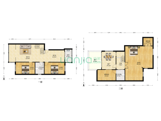 豐博園 3室3厅2卫 136平方