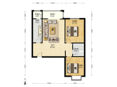 南北通透格局，楼层好，视野宽阔，采光充足-涿州东林家园户型图
