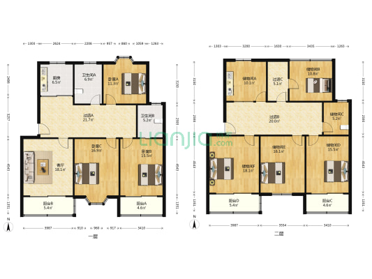 大唐华庄 3室1厅2卫 228平方