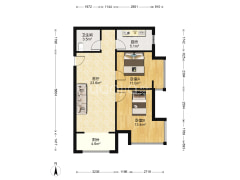 涿州东站旁交通便利 两居 东南户随时看房-涿州K2狮子城北区户型图