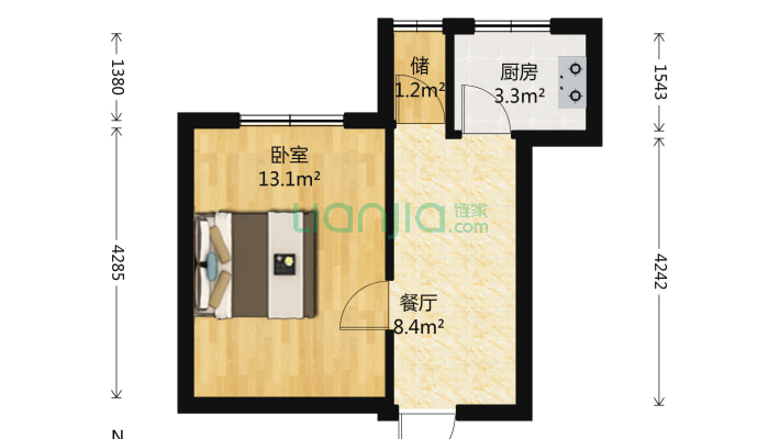 轻工业局宿舍二手房实景图