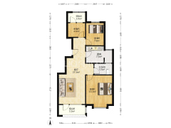 高铁 狮子城 开发区 双语  一梯两户 洋房-涿州华融现代城户型图