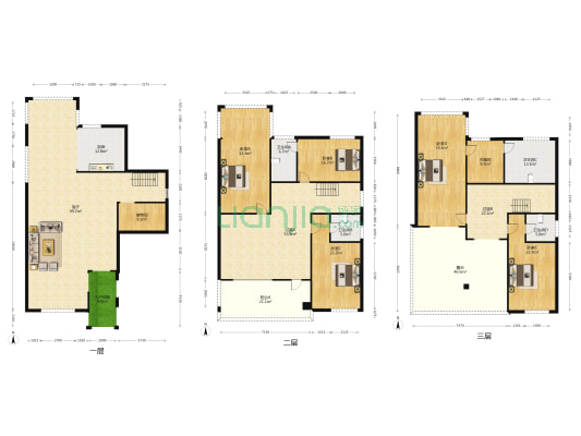 路桥花园 5室1厅4卫 418平方