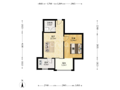 带装修拎包入住，户型方正，房本满五不唯一，正规一居-涿州天保郦景户型图