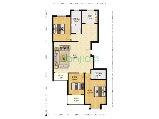 德信公园南  名流城市尊邸 急售-户型图
