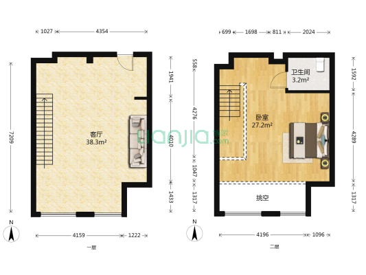 万汇中心 1室1厅1卫 63平方