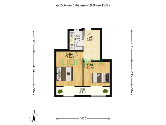 镋钯街75号 2室0厅0卫 39平方
