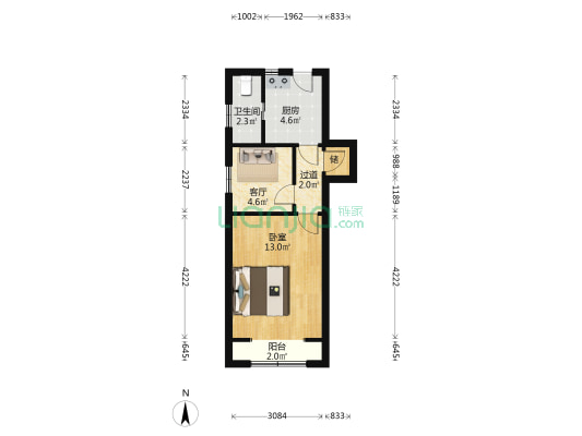 保屯路50弄 1室1厅1卫 38平方
