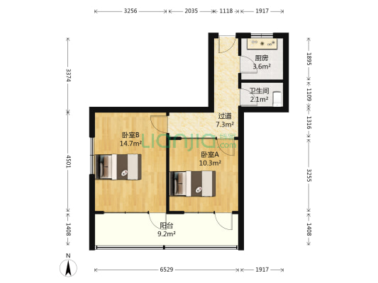 台东大名路 2室0厅1卫 52平方