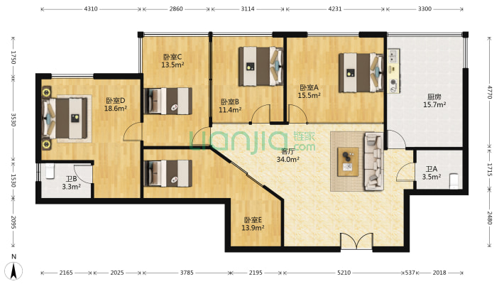 东方怡景大厦二手房实景图